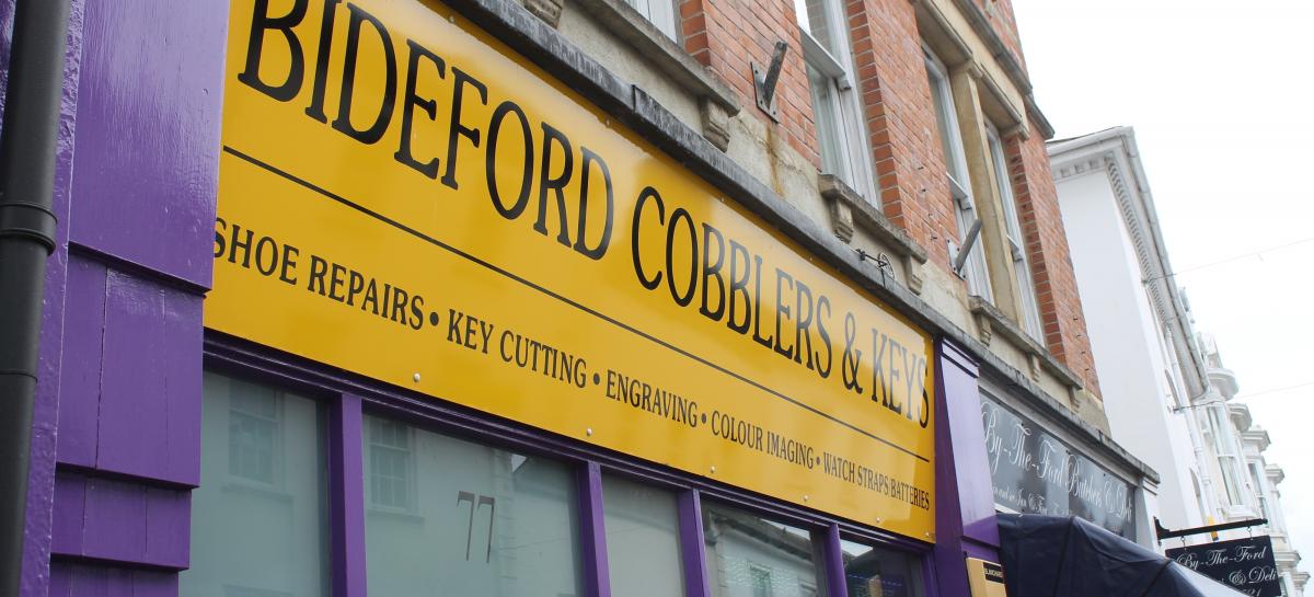 Bideford Cobblers and Keys Shop Front Mill Street