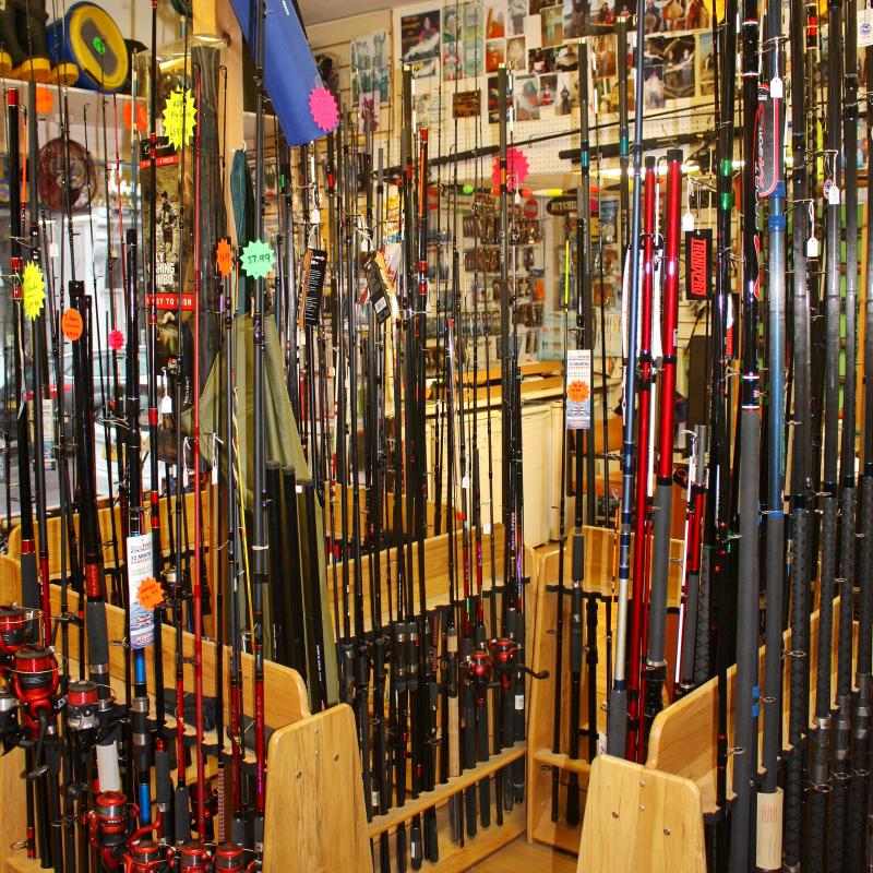 Anglers Heaven, Market Place, inside shop