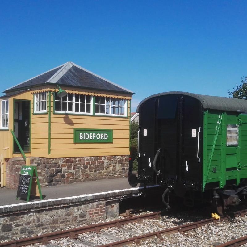Bideford Railway Heritage Centre Control box and train
